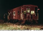 NYC caboose at night